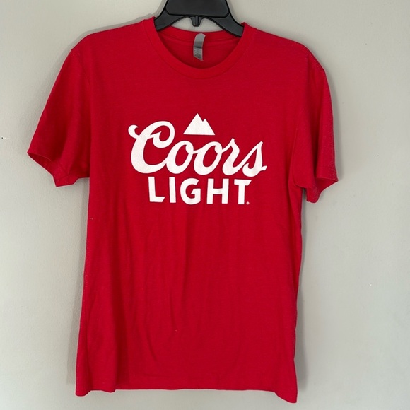 Coors Light Dive Bar T-Shirt Red White Next Level Size M Medium - Picture 1 of 5